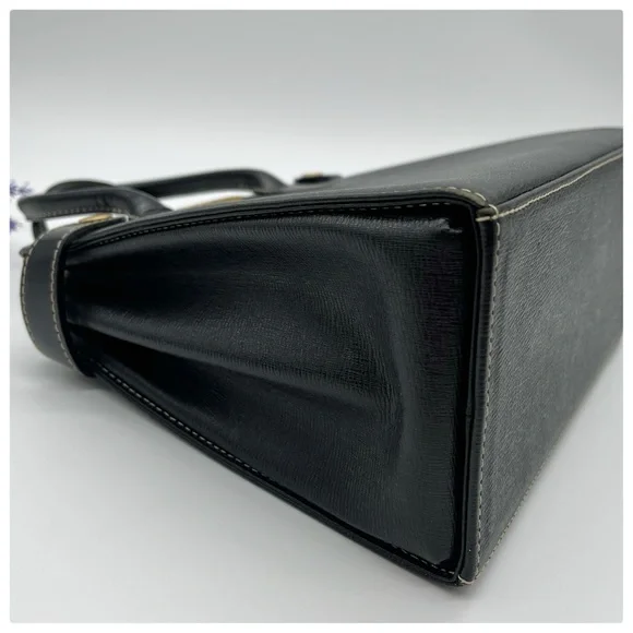 BURBERRY Leather Handbag Satchel - Picture 7 of 12